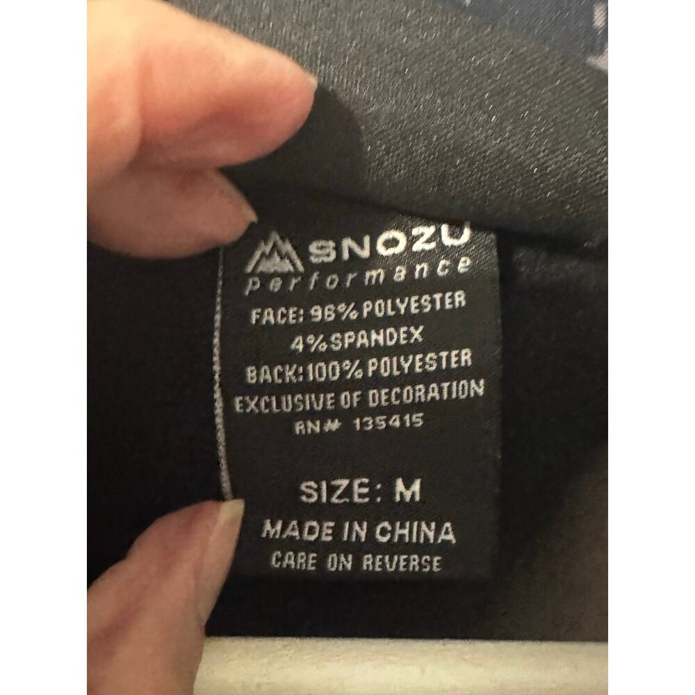 Snozu Performance‎ Men's Ski Jacket Black Dark Red Accent Size M - Picture 11 of 12